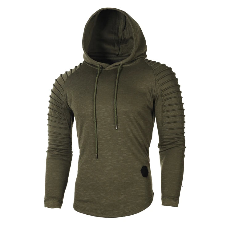 MRMT 2024 Brand New Hooded Sweatshirts Raglan Fringe Folds Long Sleeve Men Hoody Pullovers Clothing Man Hoodies Sweatshirts