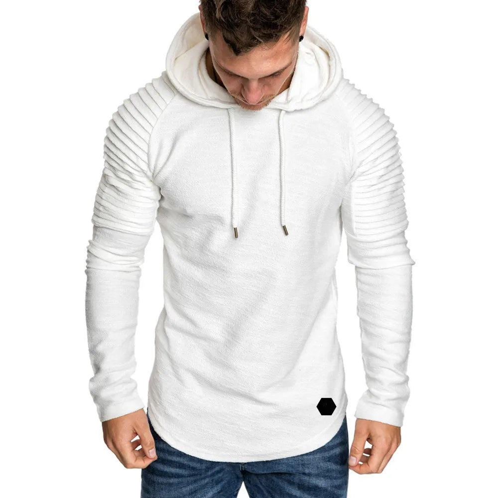 MRMT 2024 Brand New Hooded Sweatshirts Raglan Fringe Folds Long Sleeve Men Hoody Pullovers Clothing Man Hoodies Sweatshirts