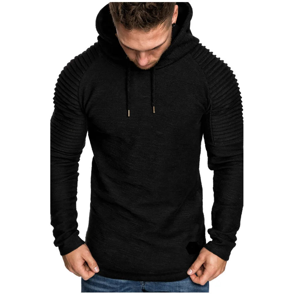 MRMT 2024 Brand New Hooded Sweatshirts Raglan Fringe Folds Long Sleeve Men Hoody Pullovers Clothing Man Hoodies Sweatshirts