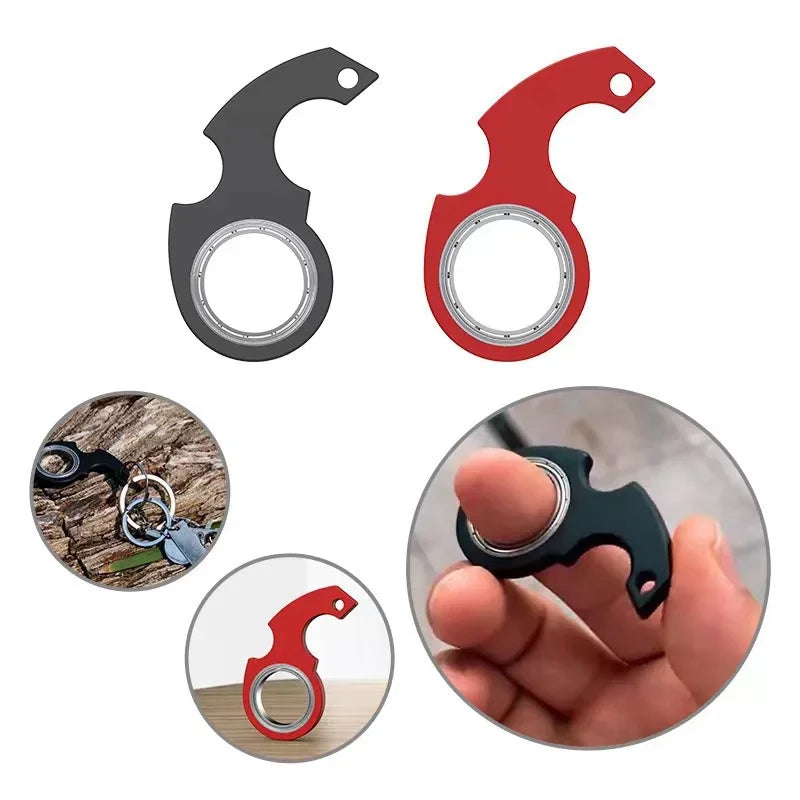 New Exquisite Decompression Keychain Fingertip Spinner Anti-Anxiety Toy Fingertip Rotating Keychain For Couple Gift