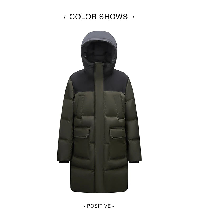 Semir Down Jacket Men 2024 New Waterproof Thick Outerwear Long Length Winter Clothing Couple