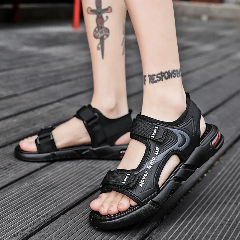 Men's Comfortable Slipper Summer Man Sandals for Men 2024 Designer Men's Shoes Original Brands Shoes Man's Leather Sandal Trend