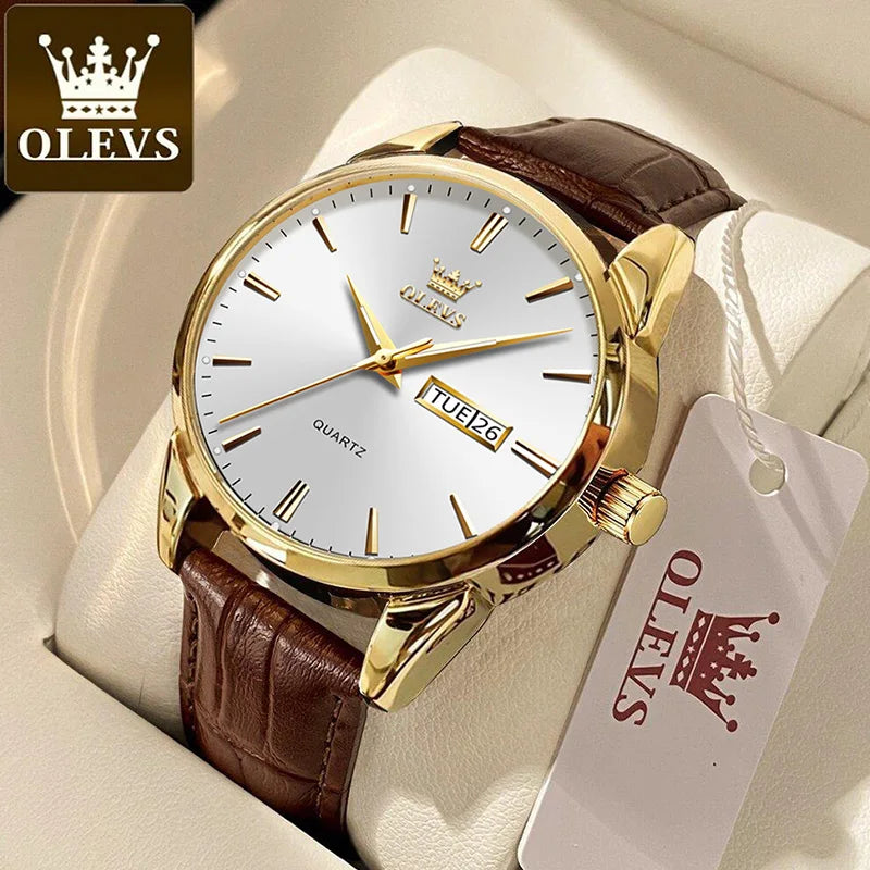 Business Men 's Quartz Wrist Watch TOP Brand 6898