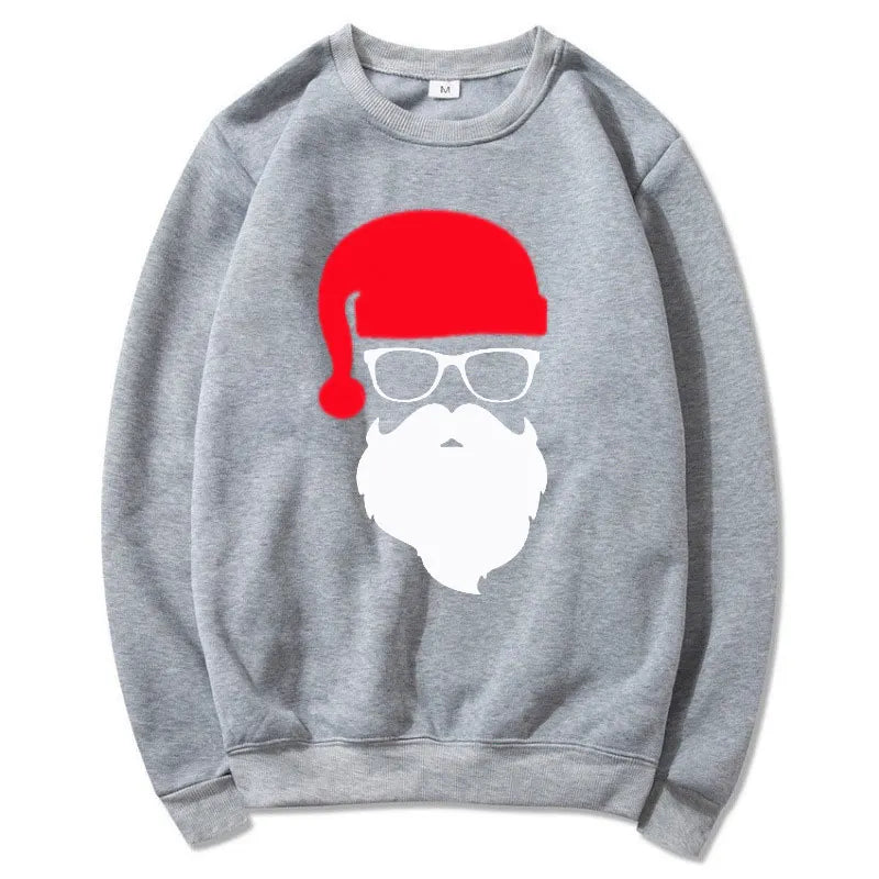 Men/Women's Hoodies Father Christmas Festive Custom Funny Pullovers Round neck Hoody Autumn Hoodies Harajuku Street Sweatshirts