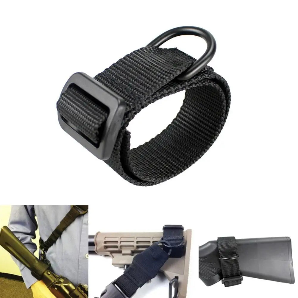 Multifunction Airsoft Tactical ButtStock Sling Adapter Rifle Stock Gun Strap Rope Strapping Belt Mount Hunting for AR15 HK416