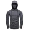 Factory Direct Sales Solid Color Autumn Leisure Fitness Sweatshirt Men's Thin Sweater Hooded Long-sleeved Hoodie