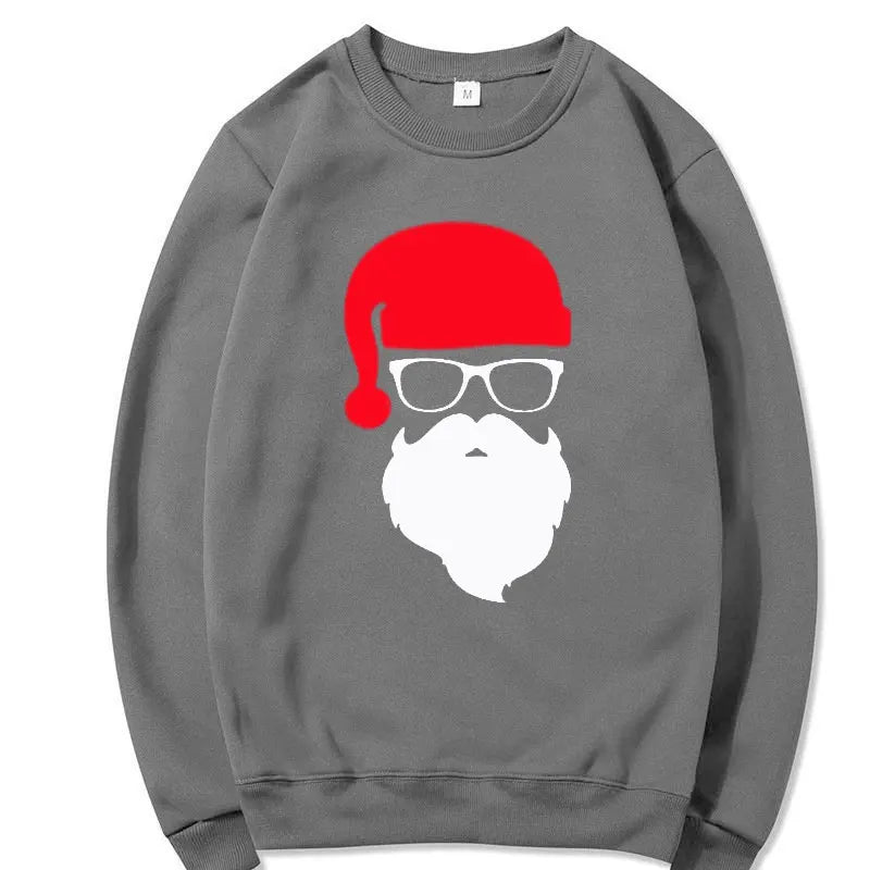 Men/Women's Hoodies Father Christmas Festive Custom Funny Pullovers Round neck Hoody Autumn Hoodies Harajuku Street Sweatshirts