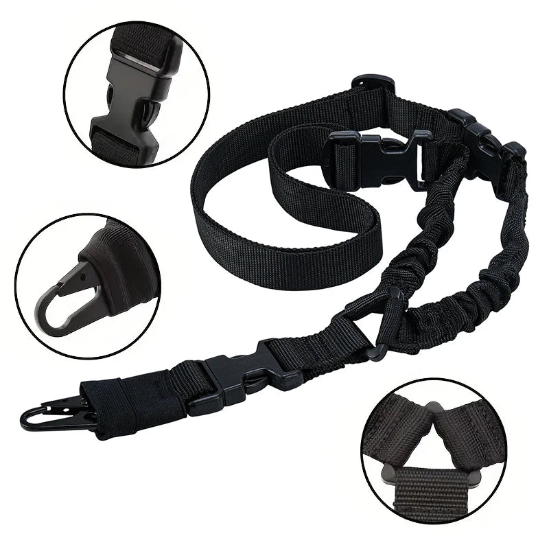 Shot Gun Belt Hunting Accessories Tactical Gear Tactical Single Point Gun Sling Shoulder Strap Rifle Rope Belt with Metal Buckle