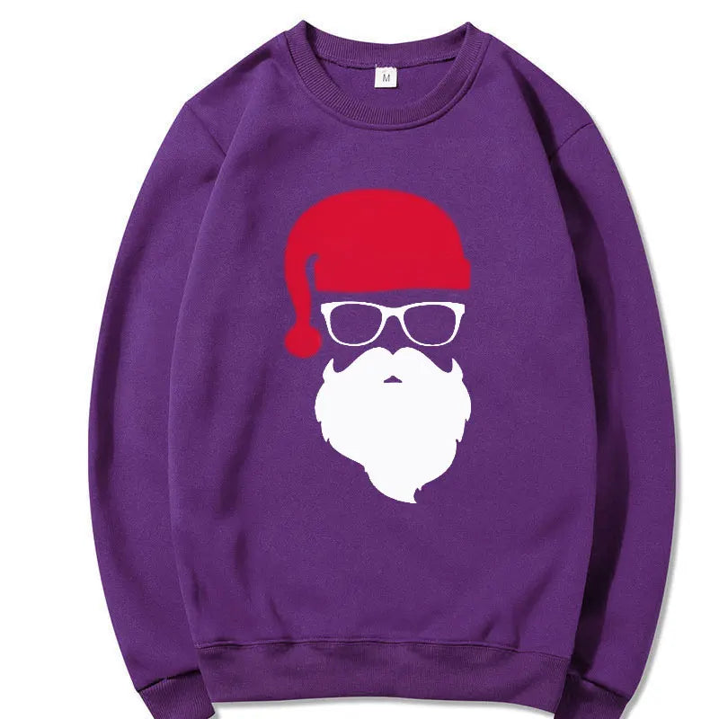 Men/Women's Hoodies Father Christmas Festive Custom Funny Pullovers Round neck Hoody Autumn Hoodies Harajuku Street Sweatshirts