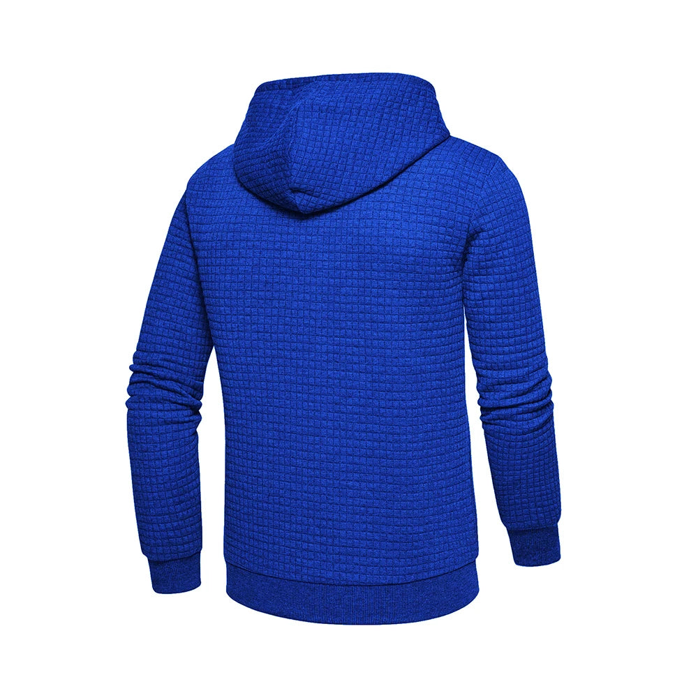 New men's hooded pullover fall casual Slim long-sleeved warm men's sweater knit sweater loose tops outdoor sports men's clothing