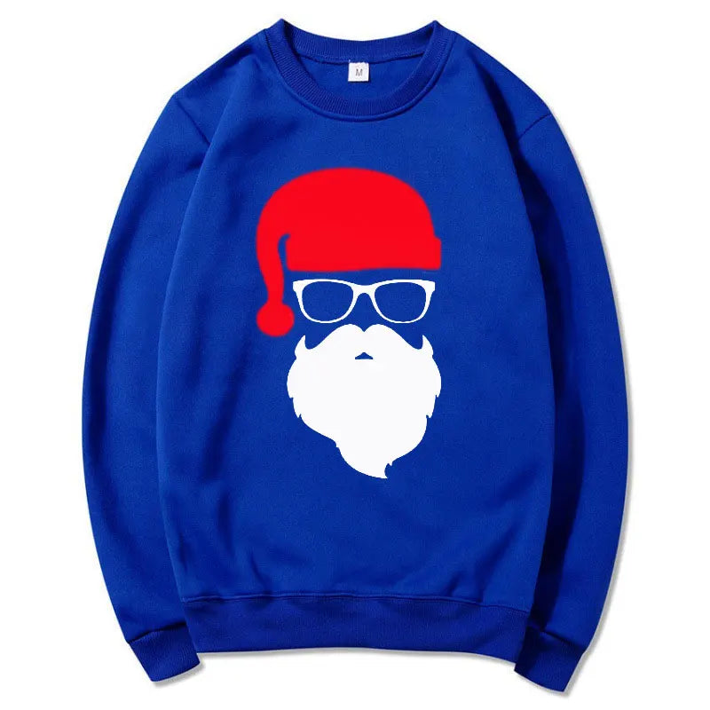 Men/Women's Hoodies Father Christmas Festive Custom Funny Pullovers Round neck Hoody Autumn Hoodies Harajuku Street Sweatshirts