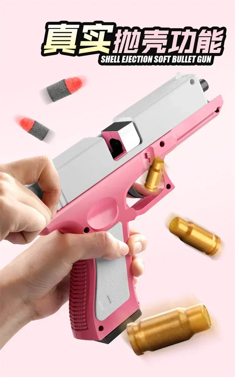 Newest Shell Ejecting  Airsoft Pistol Soft Bullet Toy Gun Weapon Children Armas Shoot Outdoor Game Boys gift