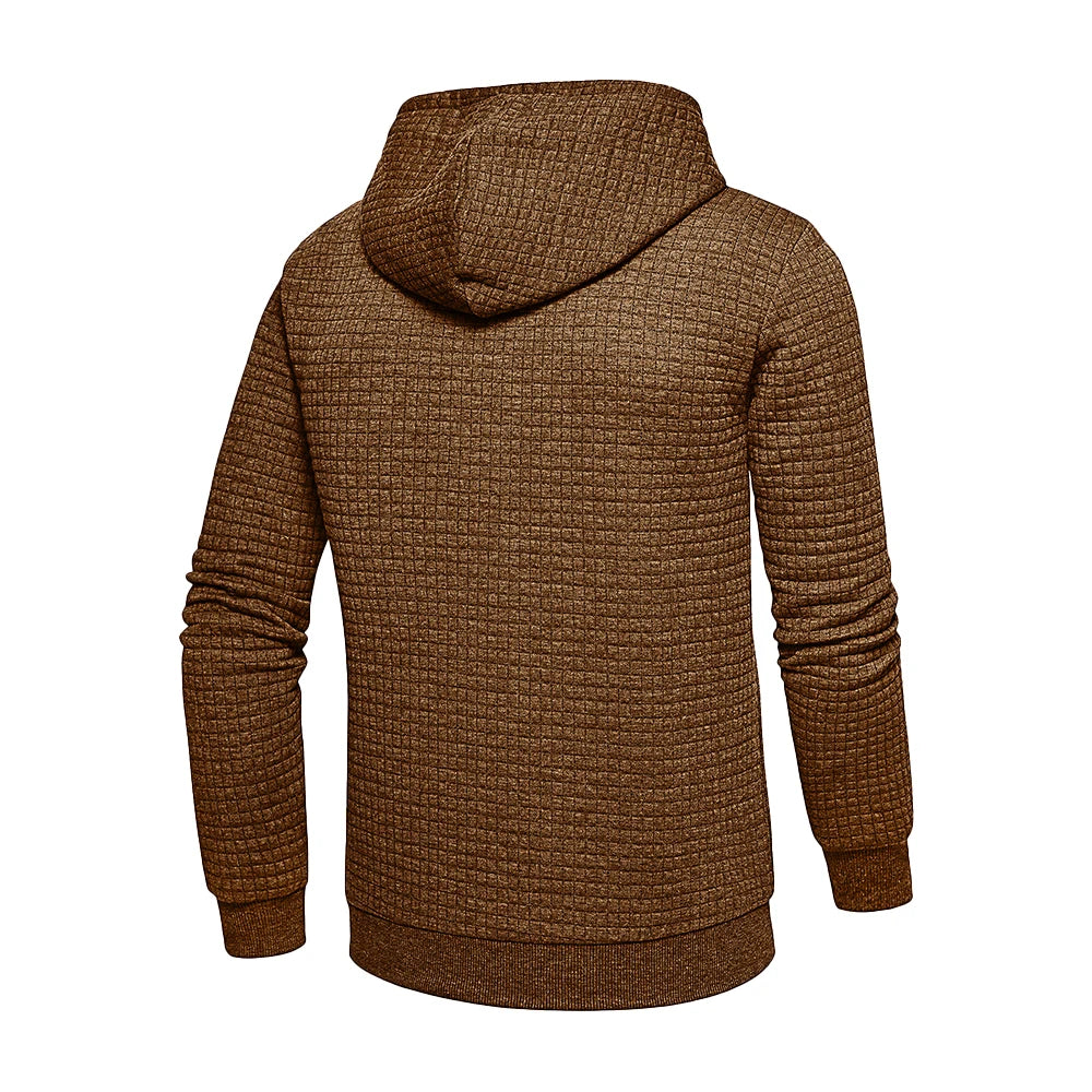 New men's hooded pullover fall casual Slim long-sleeved warm men's sweater knit sweater loose tops outdoor sports men's clothing