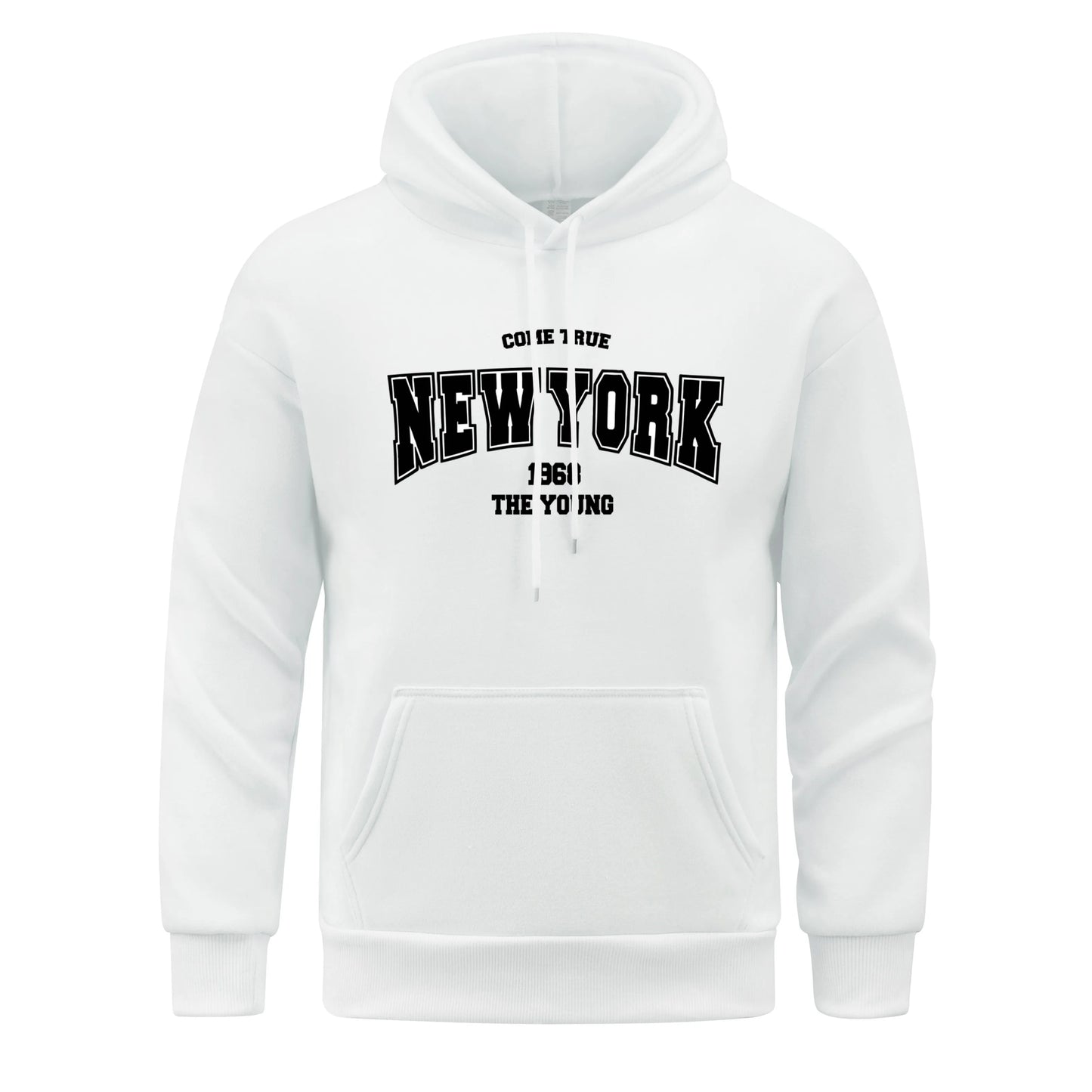 America New York City Letter Hoodie Men Warm Spring Autumn Man Hoodies Casual Fleece Pullover Clothing