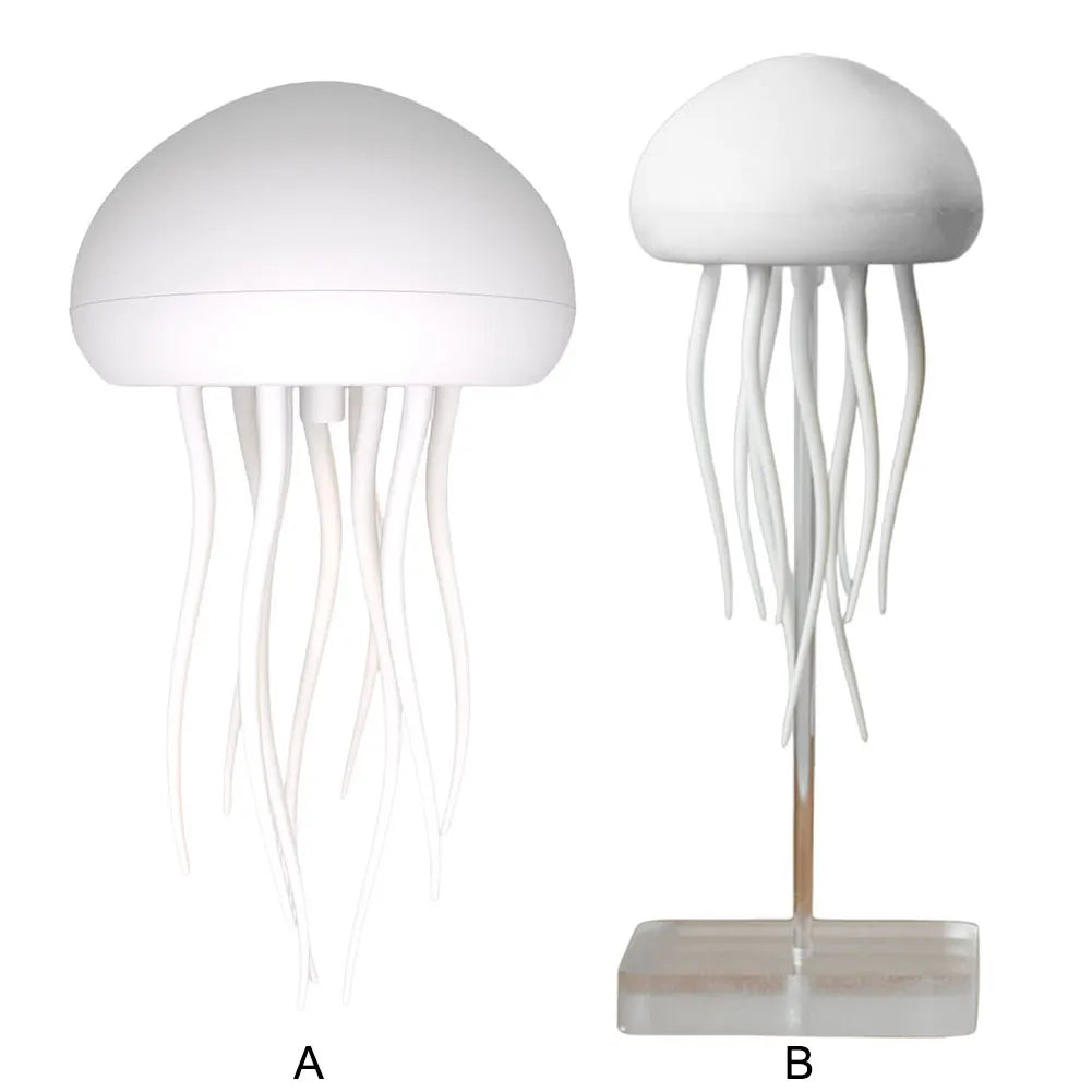 Cartoon Jellyfish Night Light RGB Gradient Cute Jellyfish Bedside Lamp Voice Control Type-C Charging LED Night Lamp