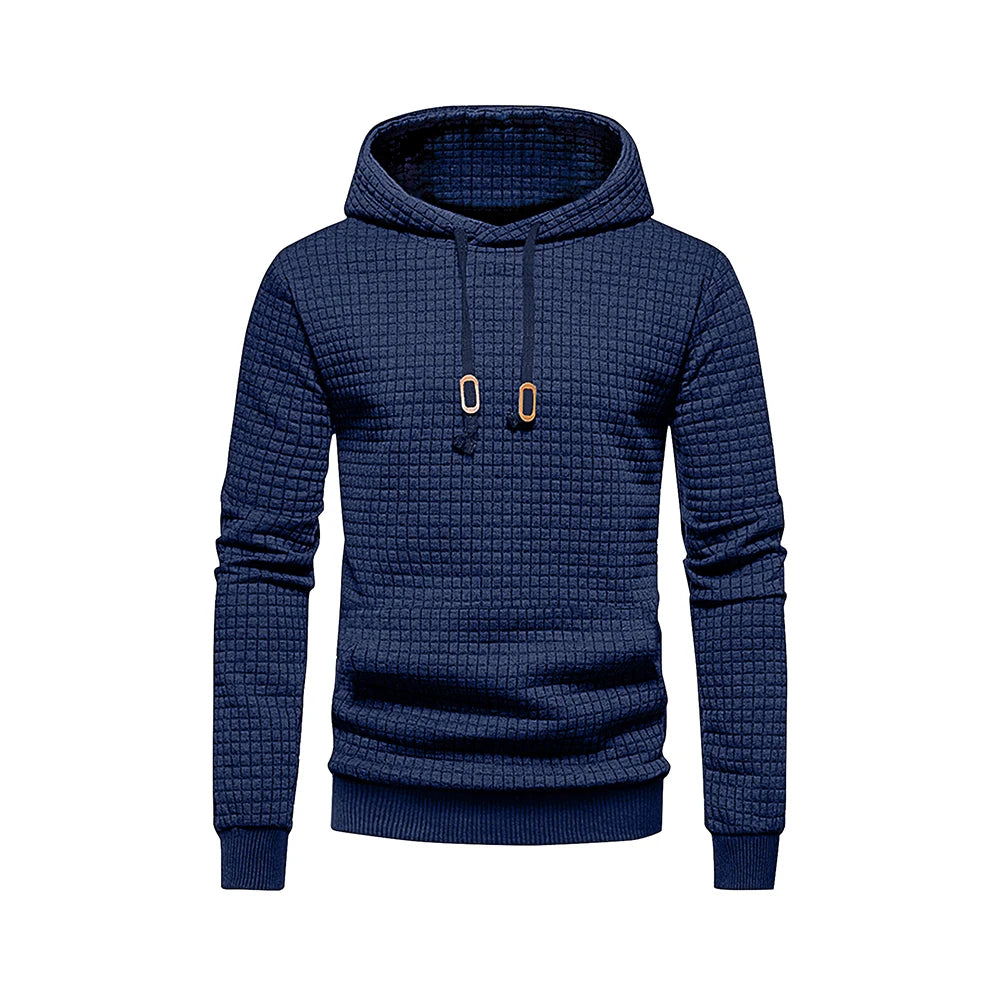 New men's hooded pullover fall casual Slim long-sleeved warm men's sweater knit sweater loose tops outdoor sports men's clothing