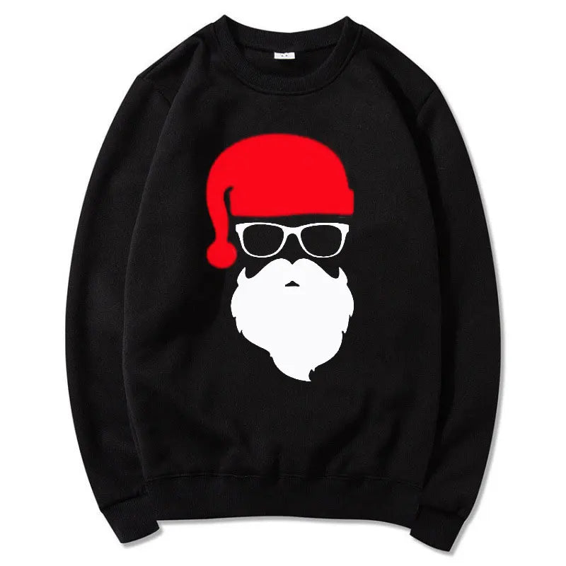 Men/Women's Hoodies Father Christmas Festive Custom Funny Pullovers Round neck Hoody Autumn Hoodies Harajuku Street Sweatshirts