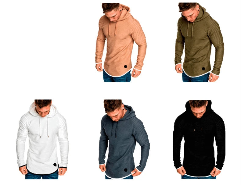 MRMT 2024 Brand New Hooded Sweatshirts Raglan Fringe Folds Long Sleeve Men Hoody Pullovers Clothing Man Hoodies Sweatshirts