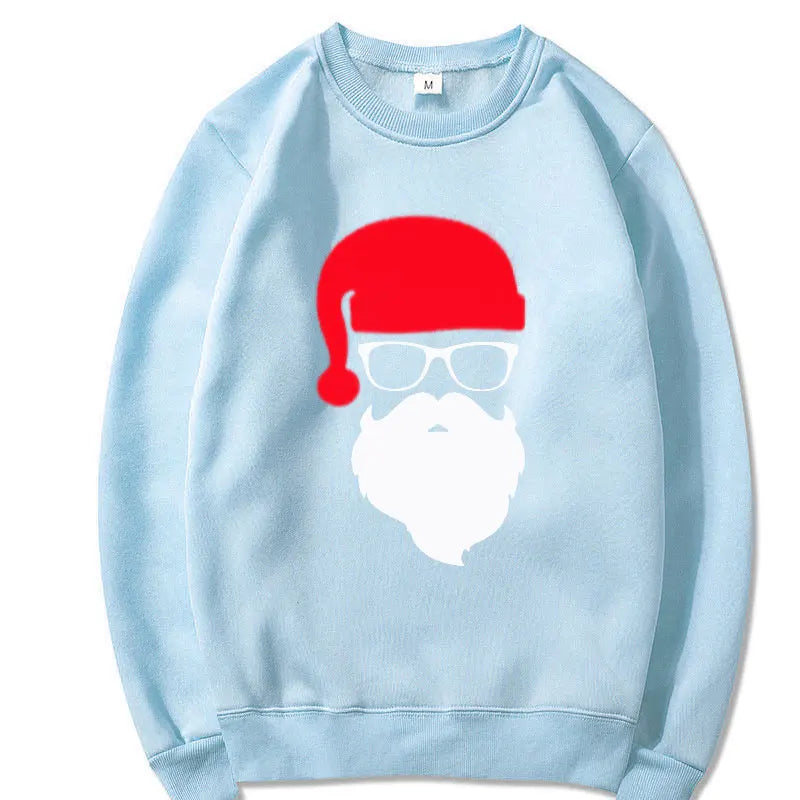 Men/Women's Hoodies Father Christmas Festive Custom Funny Pullovers Round neck Hoody Autumn Hoodies Harajuku Street Sweatshirts