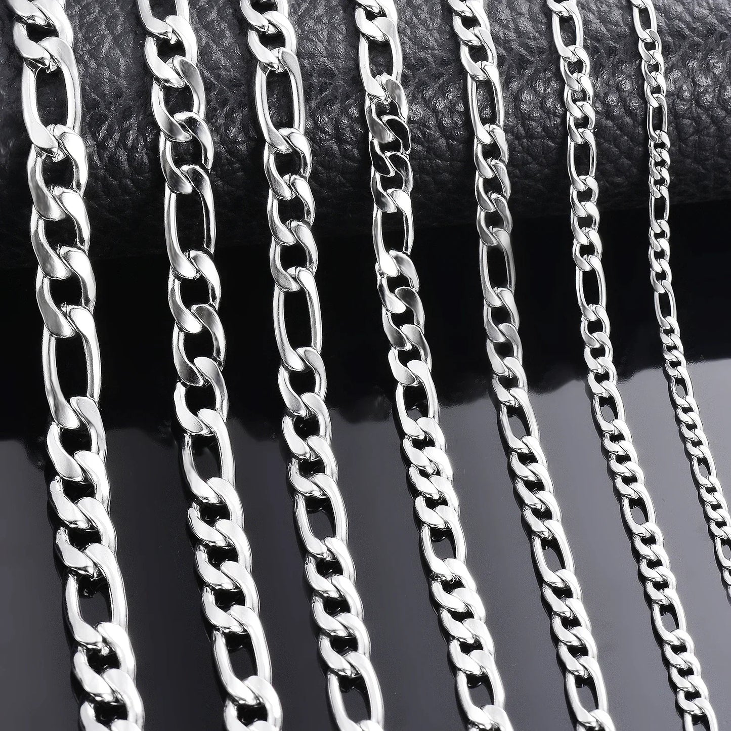 Wholesale 925 Sterling Silver Necklace 2-12mm Width 40-75cm Long Chain Lobster Clasp Men and Women Engagement Jewelry