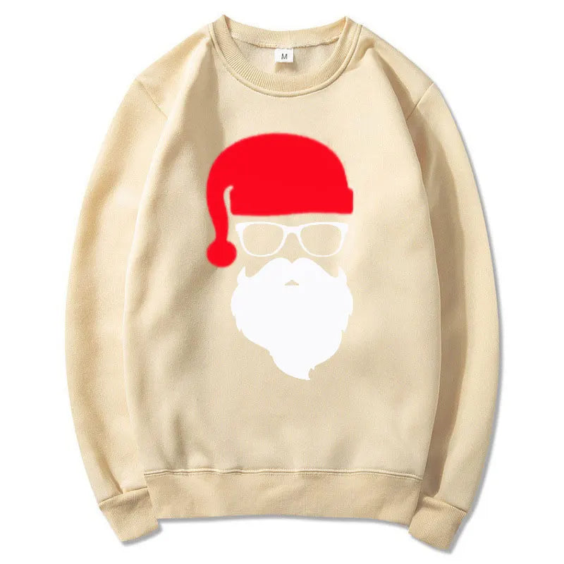 Men/Women's Hoodies Father Christmas Festive Custom Funny Pullovers Round neck Hoody Autumn Hoodies Harajuku Street Sweatshirts