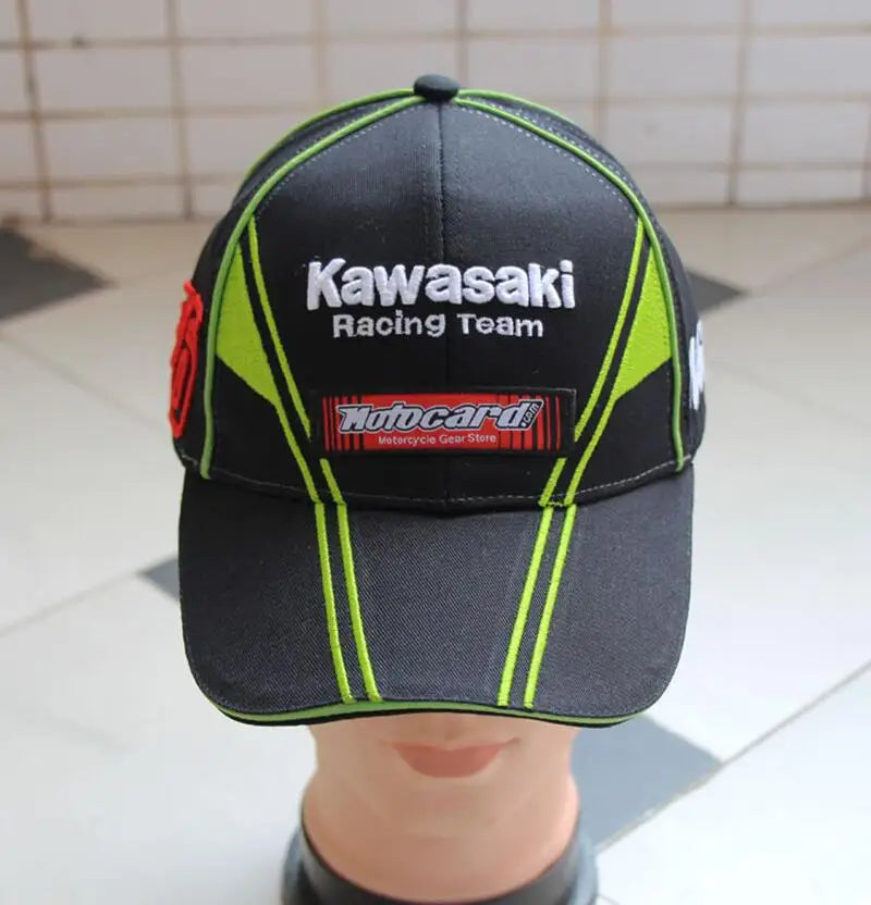 Kawasaki Outdoor Motorcycle Rider New Off road Motorcycle Baseball Hat Riding Sunshade Duck Tongue Hat