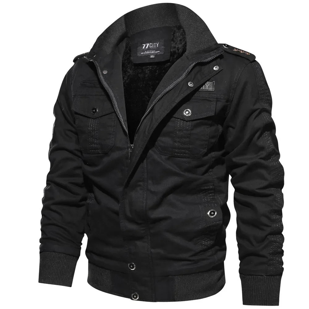 Men Winter Coats Thicker Warm Down Jackets Balck Casual Winter Jackets High Quality Male Multi-pocket Cargo Jackets And Coats6XL