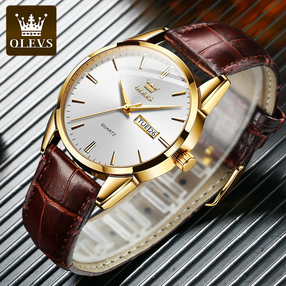 Business Men 's Quartz Wrist Watch TOP Brand 6898