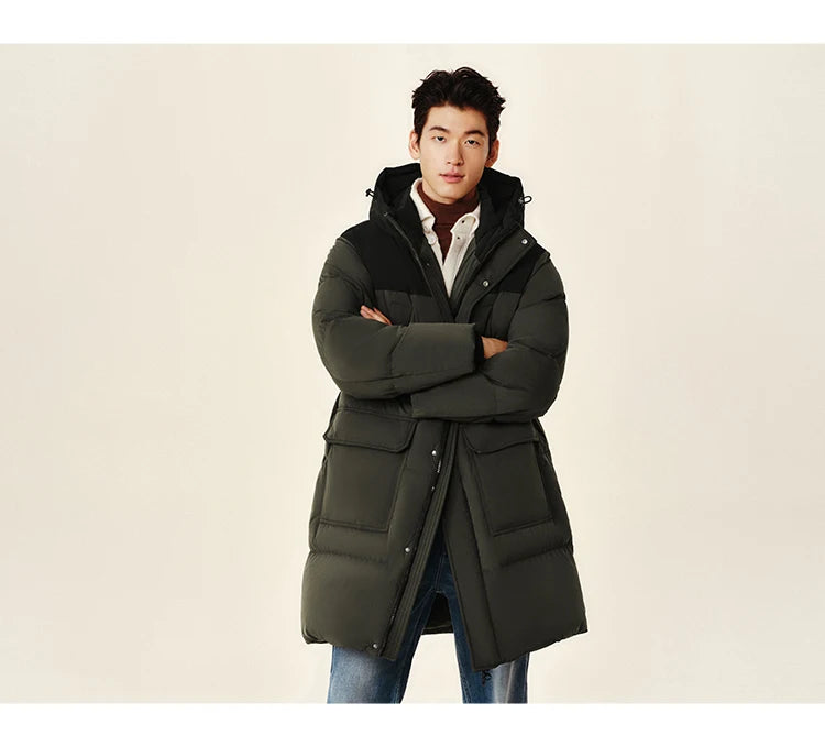 Semir Down Jacket Men 2024 New Waterproof Thick Outerwear Long Length Winter Clothing Couple