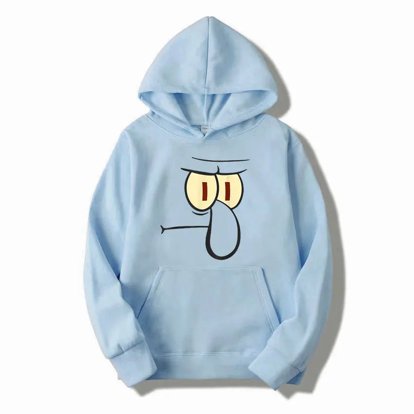 SpongeBob Cartoon Anime Women Hoodie 2024 New Fashion Yellow Men Pullover Tops Spring Autumn Couple Sweatshirt Clothing