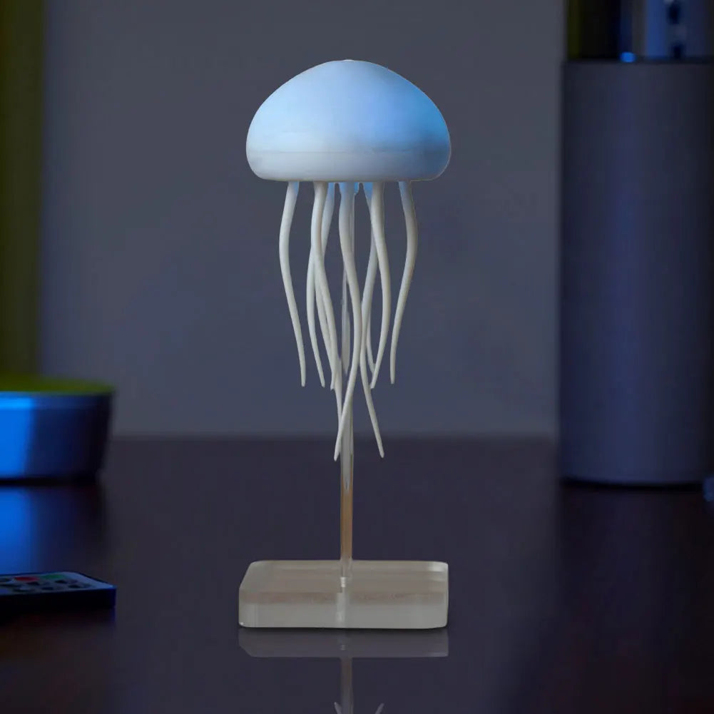 Cartoon Jellyfish Night Light RGB Gradient Cute Jellyfish Bedside Lamp Voice Control Type-C Charging LED Night Lamp