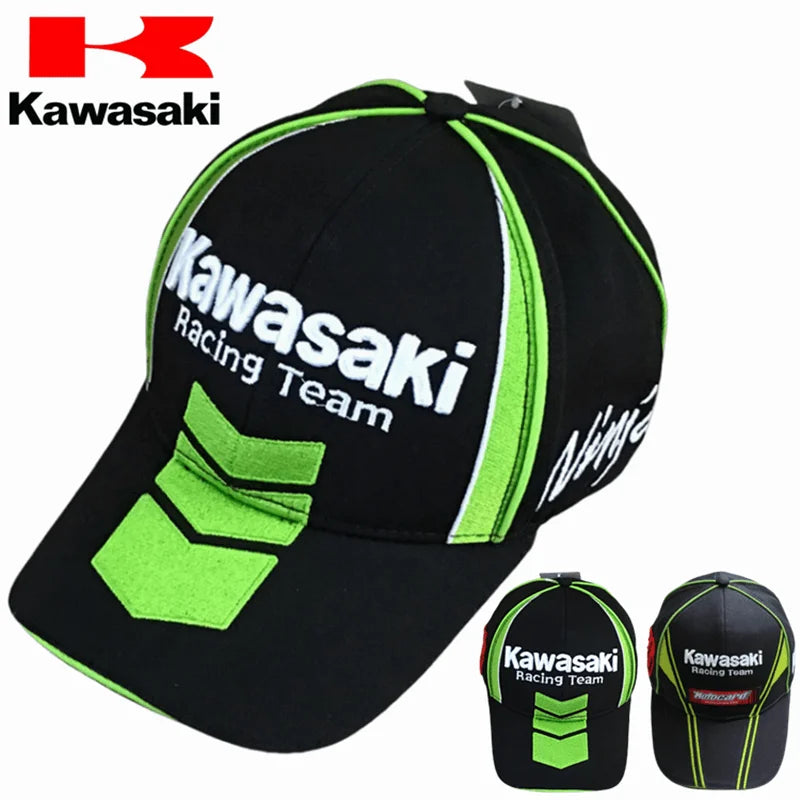 Kawasaki Outdoor Motorcycle Rider New Off road Motorcycle Baseball Hat Riding Sunshade Duck Tongue Hat